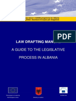 Law Drafting Manual: A Guide To The Legislative Process in Albania