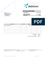 Factura Proforma Debitoor Plantilla Word