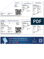 Ccu BLR: Boarding Pass (Web Check In) WWW - Goindigo.In