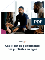 Check-List de Performance Des Publicités en Ligne