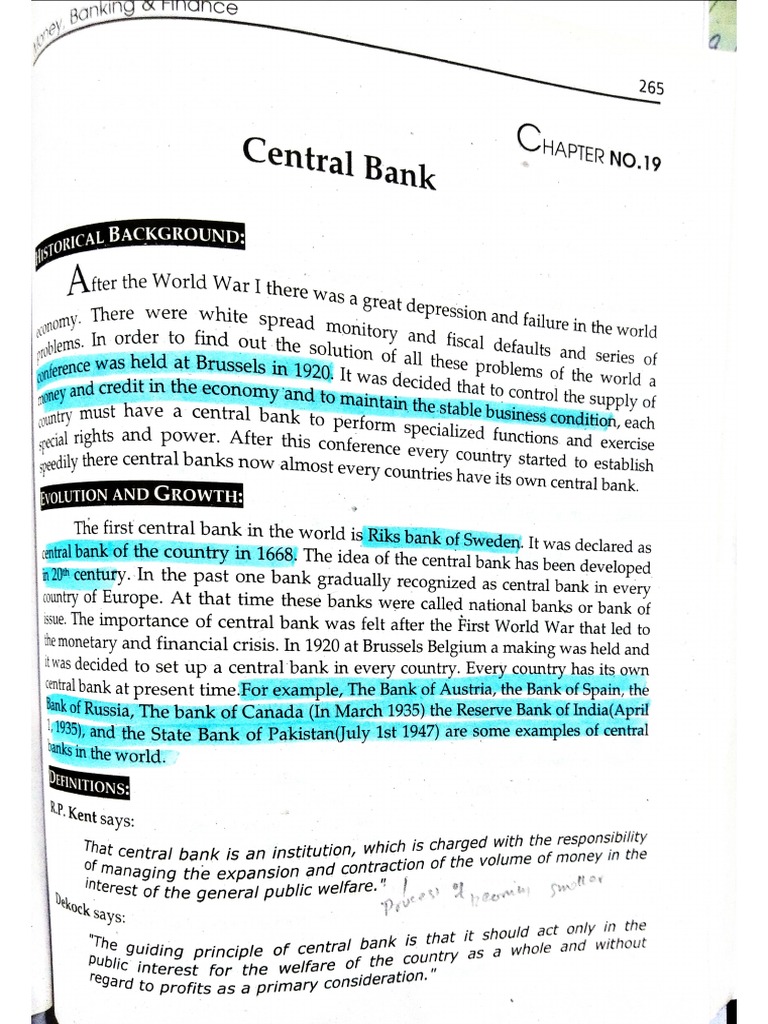 Central Bank and Monetary Policy | PDF