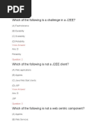 Which of The Following Is A Challenge in A J2EE?: (A) Fault Tolerance (B) Durability (C) Scalability (D) Reliability