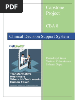 Cba 8 Clinical Decision Support System: Capstone Project