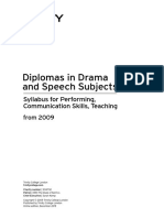Diplomas in Drama & Speech Subjects Syllabus From 2009 PDF