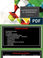 Gastrointestin Al Hormones: Prof Suranjana Ray