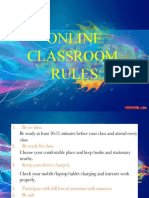 ONLINE Classroom Rules