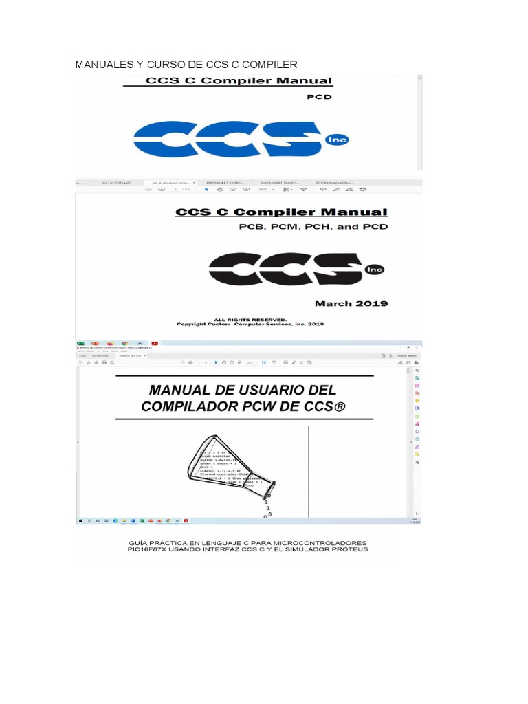Manual y Curso de CCS C Compiler | PDF | Ciencia y matemáticas ...