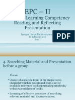 Epc - Ii: Teaching-Learning Competency Reading and Reflecting Presentation