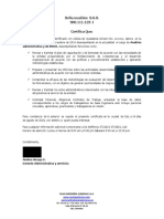 Certificado Laboral Con Funciones