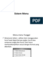 Tugas Perancangan Interface Sistem Menu 5
