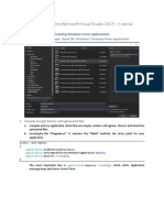 Windows Forms (Microsoft Visual Studio 2017) - Tutorial