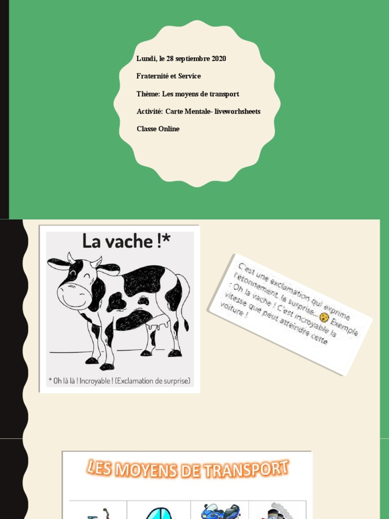 Les Moyens de Transport | PDF