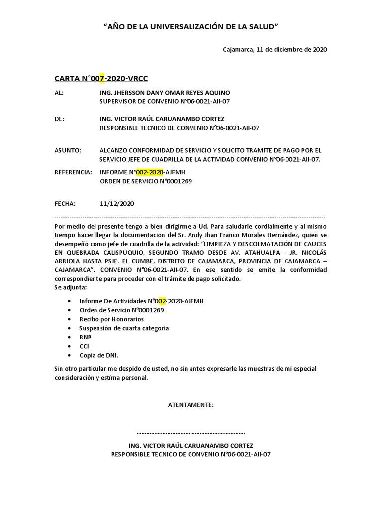 Carta Solicitud De Pago Image To U