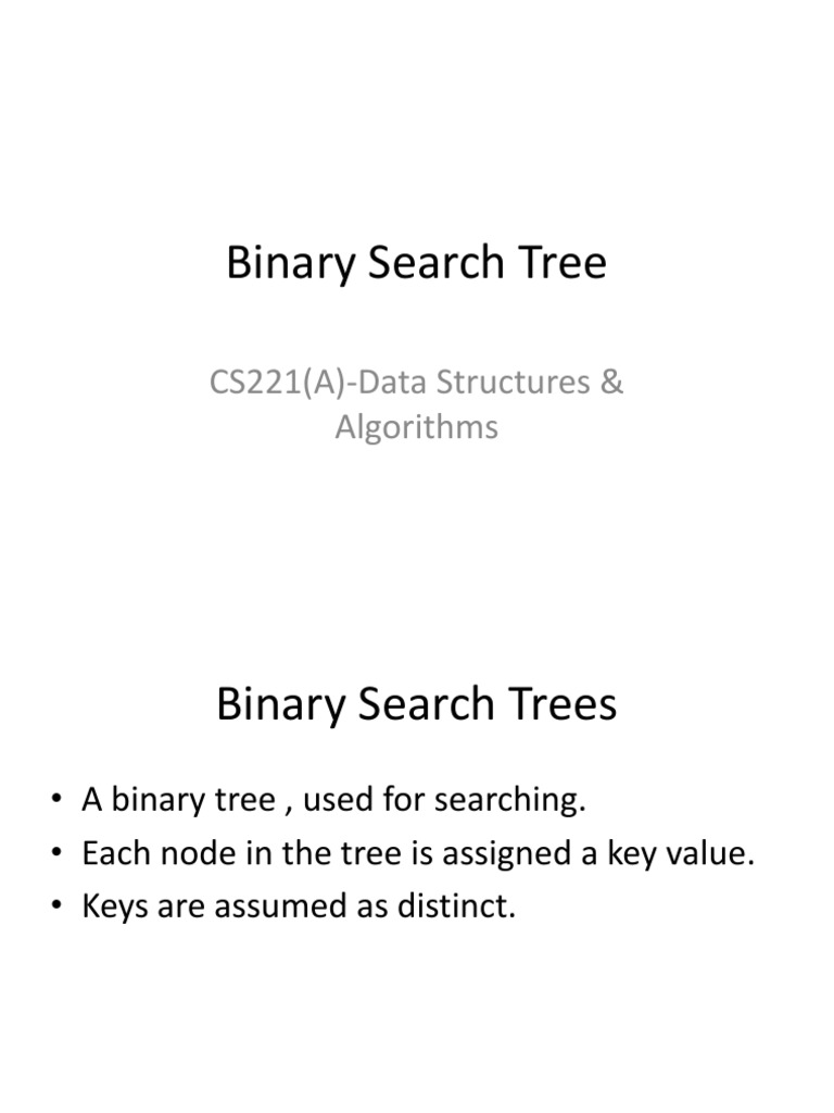 Binary Search Tree Implementation Guide | PDF | Applied Mathematics ...