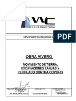PROC.MOV. DE TIERRA, EXCAVACIONES ,ZANJAS Y PERFILADO WC- COVID 19 (VIVERO)