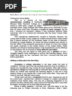 4.1 Pedagogical (Teacher-Training) Education: Foreword by Anna Martin