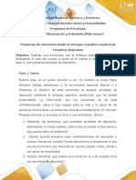 Entrevista cognitivo-conductual sobre depresión