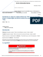 Instalación en Campo de Camión Todoterreno 793C para El Convertidor de Par y El Interruptor de Nivel de Aceite de La Transmisión (7422, 7513)