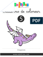 005 Colorear Dragones Edufichas PDF