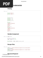 Python Fundamentals