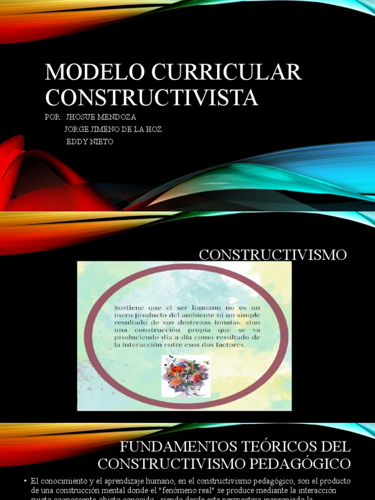 Modelo Curricular Constructivista | PDF | Constructivismo (filosofía de ...