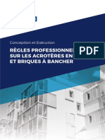Regles Professionnelles Sur Les Acrotères en Blocs Et Briques À Bancher PDF