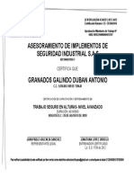 Certificado de Alturas