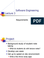 CSE 403 Software Engineering Lecture 3 Requirements Project