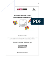 PROYECTO AULAS DEMOCRATICAS I.E. Andrés Avelino Aramburú