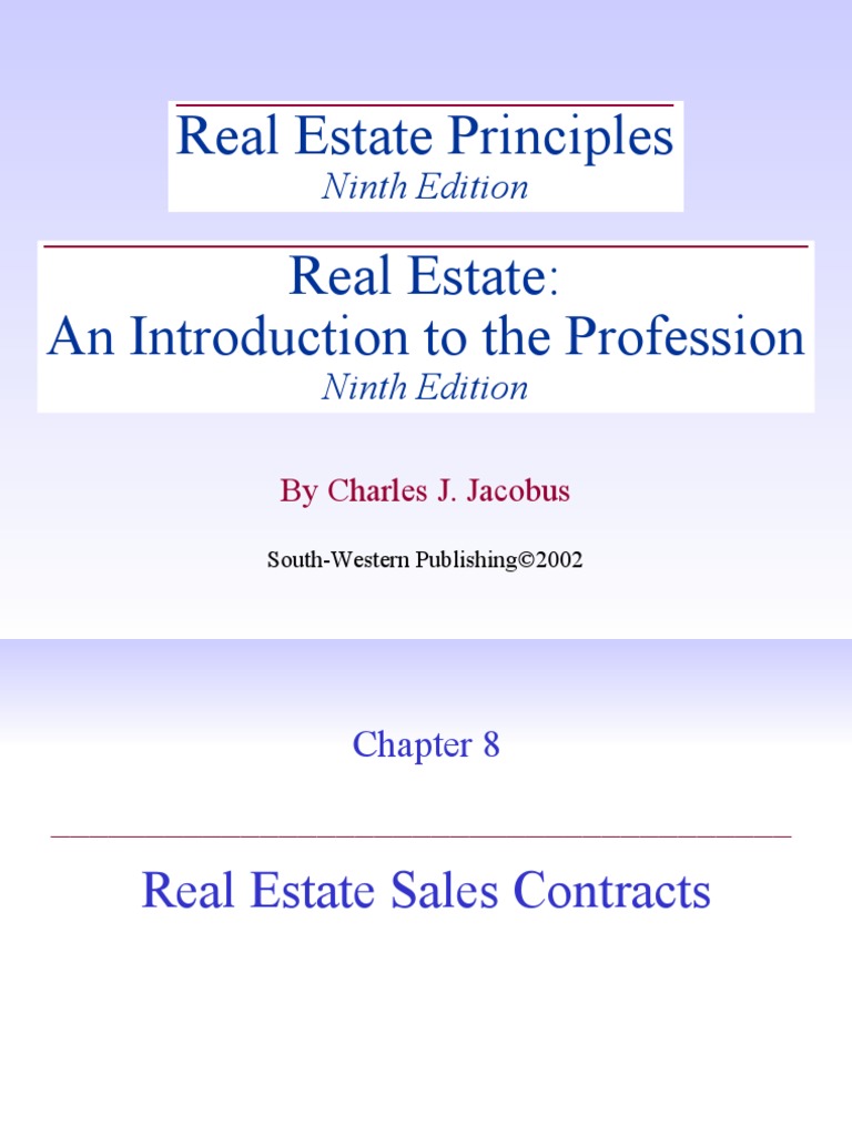 Real Estate Principles Real Estate An Introduction To The Profession