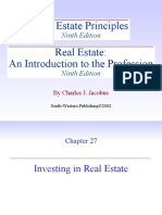 Real Estate Principles Real Estate: An Introduction To The Profession