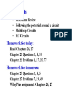 DC Circuits: Homework For Today