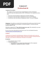 Problem Bank 06: Assignment I