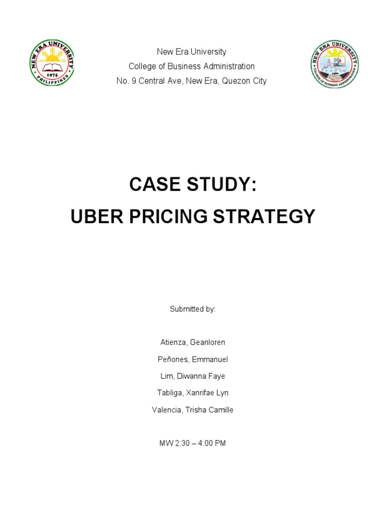 Uber Pricing Strategy Case Study | PDF | Taxicab | Pricing