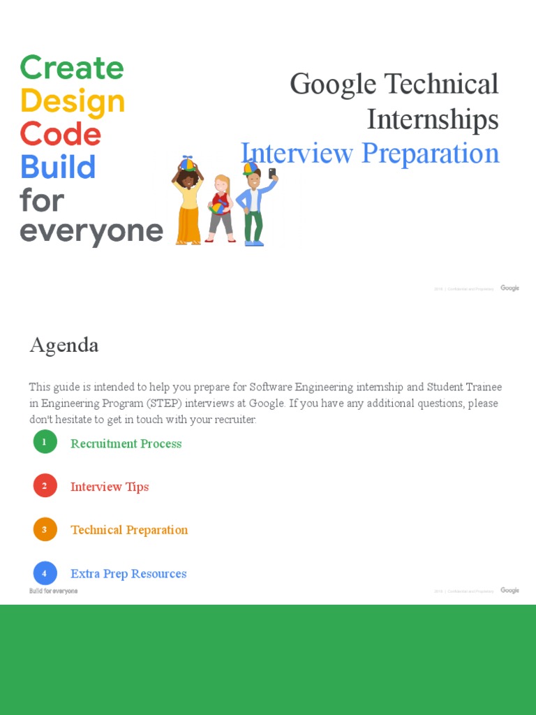 Preparing For Google Technical Internship Interviews | PDF | Interview ...