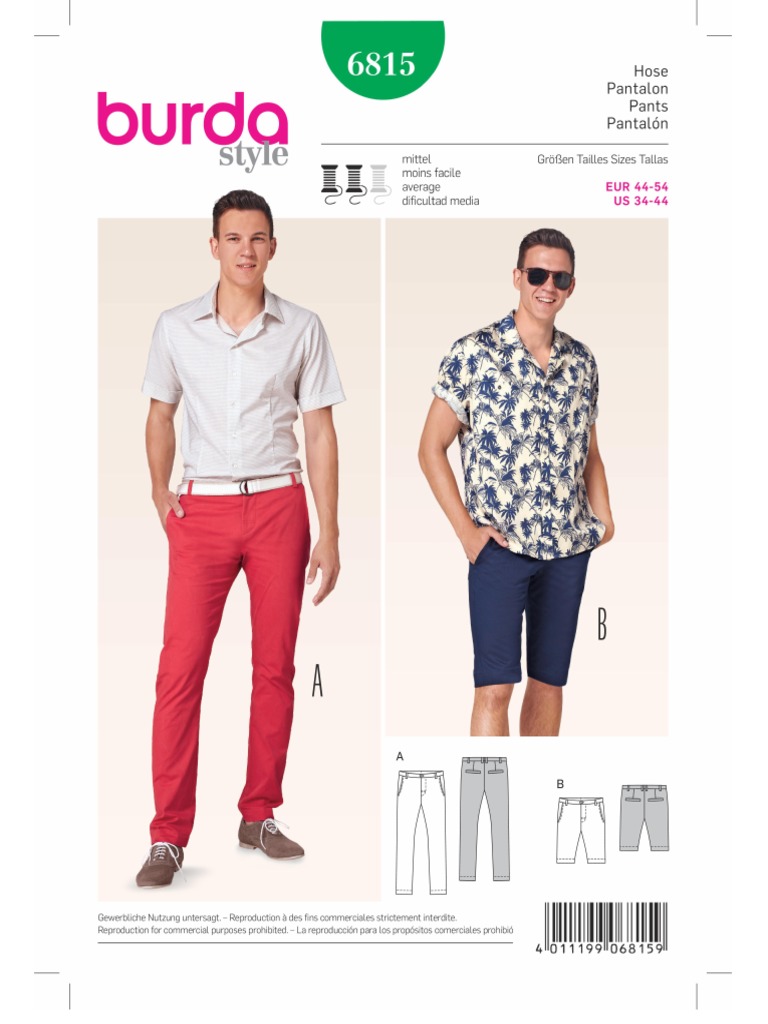Bryuki Shorty Muzh R 44-54 | PDF