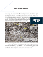 Exercise 1: Foliated Metamorphic Rocks Under The Microscope