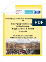 Emerging Technologies in Healthcare: Legal, Ethical & Social Aspects