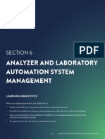 Analyzer and Laboratory Automation System Management: Section 6