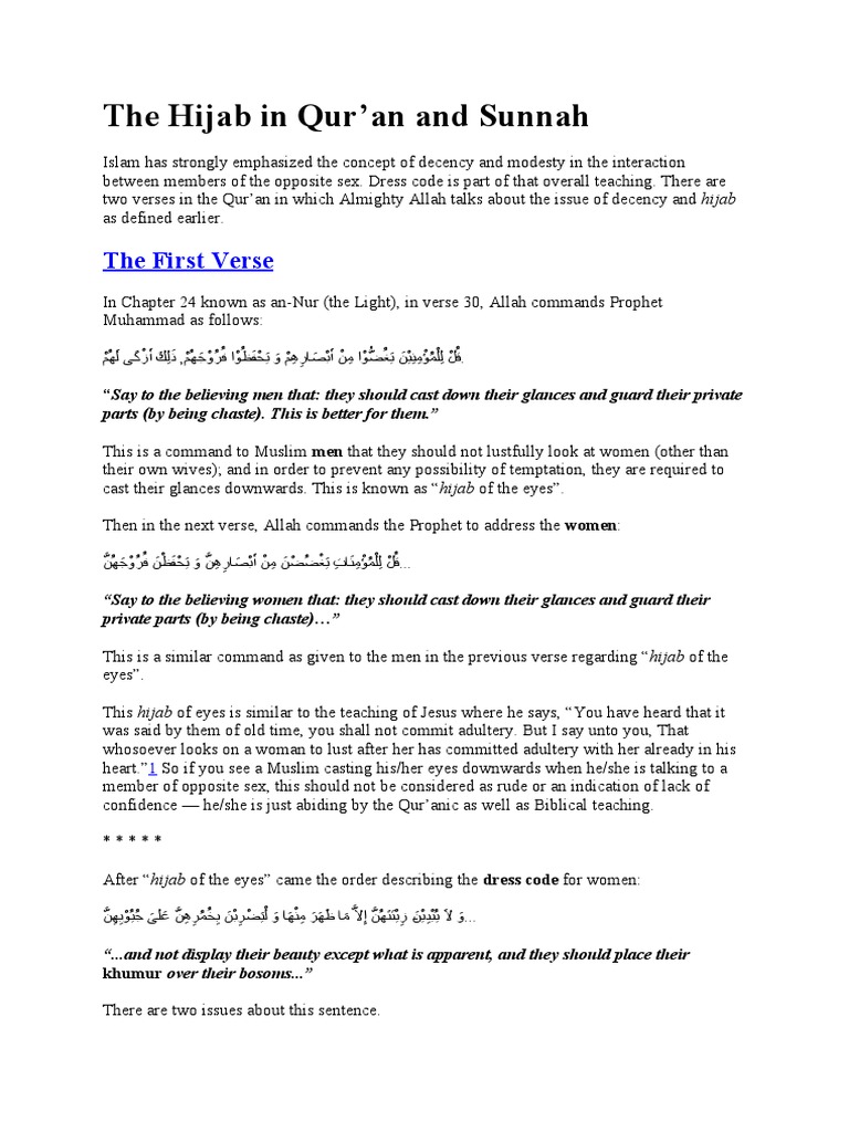 sunnah hijab