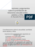 Argumentos Sobre La Prohibicion de Relaciones Sexuales Entre Adultos y Ninos ACTUALIZADO