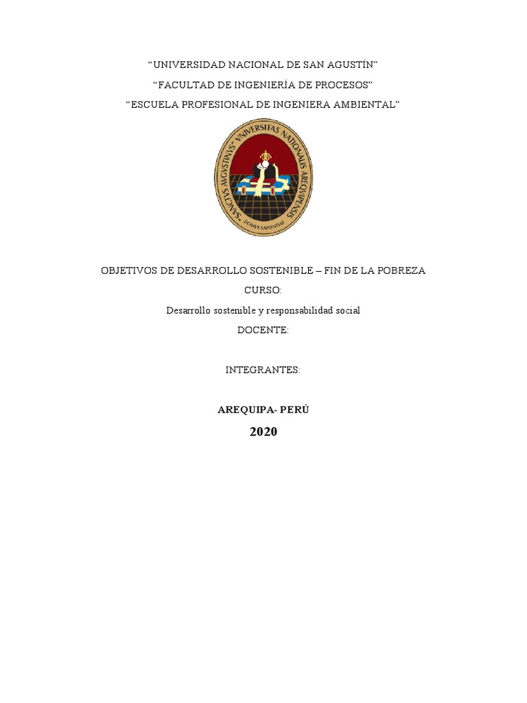 ODS 1 - Fin de La Pobreza | PDF | Reducción de pobreza | Pobreza extrema