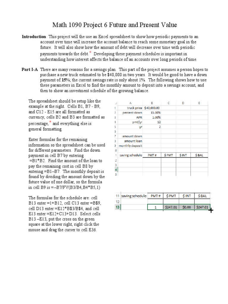 1090 Project: Future & Present Value Analysis | PDF | Present Value ...