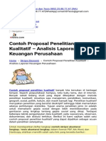 Contoh Proposal Penelitian Kualitatif An PDF