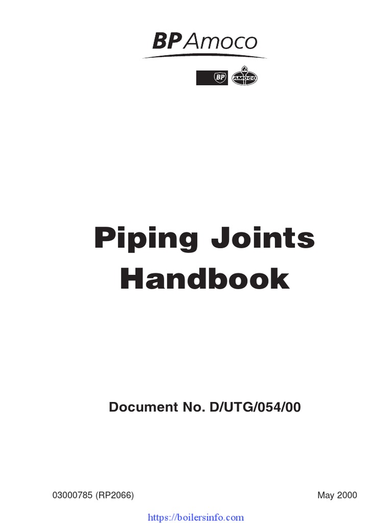 Piping Joints Handbook Overview | PDF | Pipe (Fluid Conveyance) | Screw