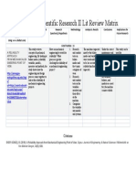 Lit Review Matrix Lef2020