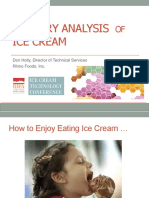 Sensory Analysis of Ice-Cream