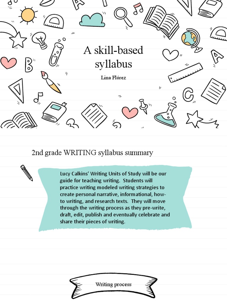 2nd Grade Skill-Based Writing Syllabus | PDF | Career & Growth ...