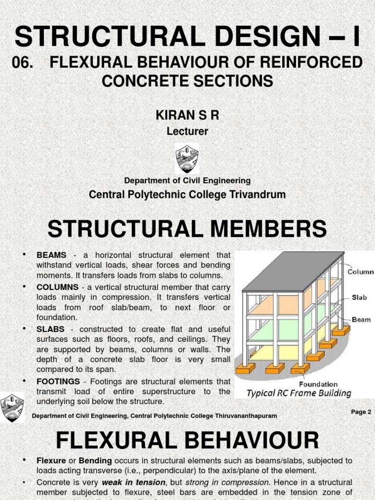 Flexural Behavior of Reinforced Concrete | PDF | Bending | Beam (Structure)