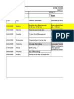 BA Term Exam Schedule